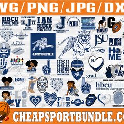 bundle 57 files jackson state football team svg, jackson state svg, hbcu team svg, mega bundle, designs, cricut, cutting