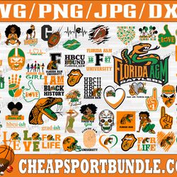 bundle 57 files famu rattlers football team svg, famu rattlers svg, hbcu team svg, mega bundle, designs, cricut, cutting