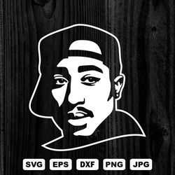 2pac svg cutting files 7, tupac shakur svg, files for cricut and silhouette