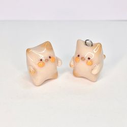 Handmade clay - Tiny Cat figurine