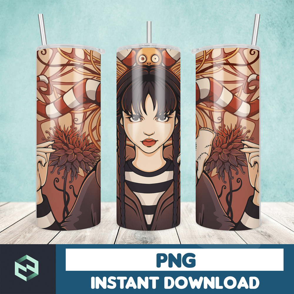 Wednesday Tumble Wrap , Addams Family Design, Wednesday 20oz wrap,Tumbler Wrap Designs (9).jpg