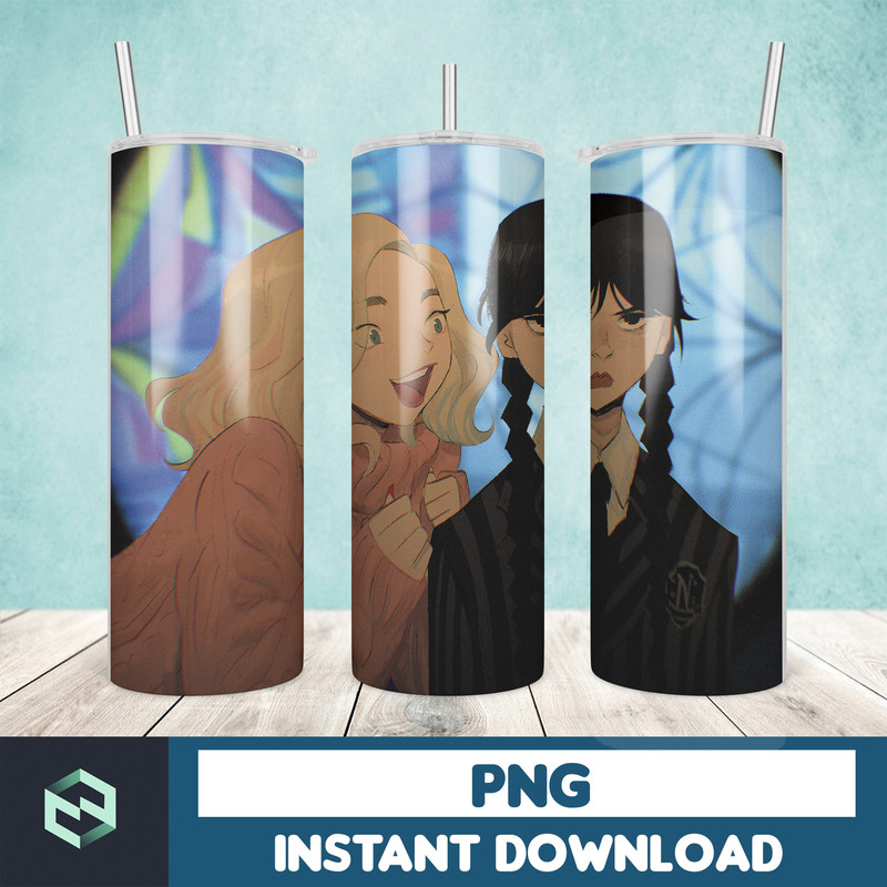 Wednesday Tumble Wrap , Addams Family Design, Wednesday 20oz wrap,Tumbler Wrap Designs (12).jpg