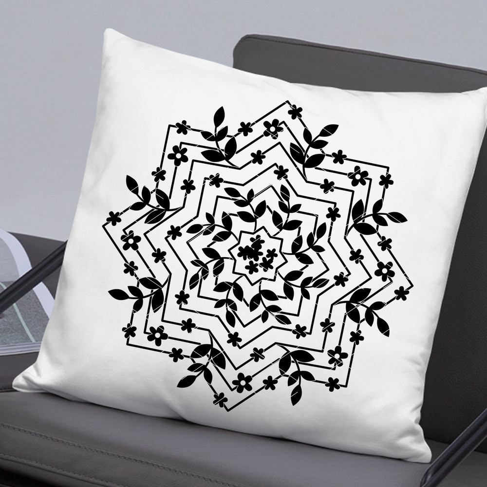 mandala Flowers black file dxf file.jpg