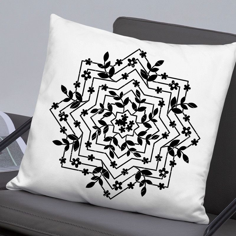 mandala Flowers black file dxf file.jpg