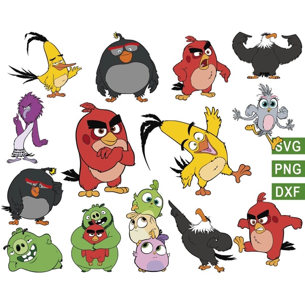 Anger Bird angry birds svg, angry birds characters svg, angry birds mov | Inspire ...