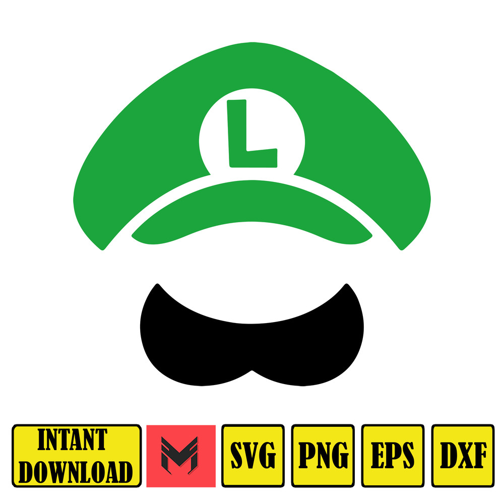 Super Mario Svg,mario svg files for cricut, mario family svg files,mario png,Layered svg,Digitalfiles (20).jpg