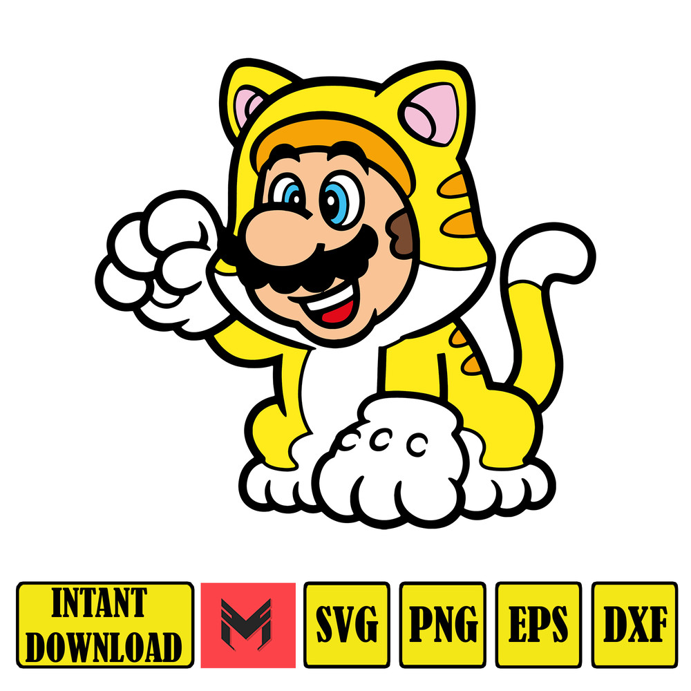 Super Mario Svg,mario svg files for cricut, mario family svg files,mario png,Layered svg,Digitalfiles (29).jpg