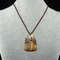 beige-brown-sand-African-jasper-necklace-pendant-necklace-insect-jewelry
