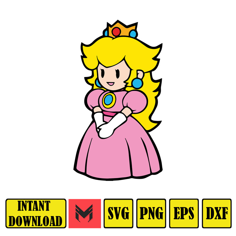 Super Mario Svg,mario svg files for cricut, mario family svg files,mario png,Layered svg,Digitalfiles (41).jpg