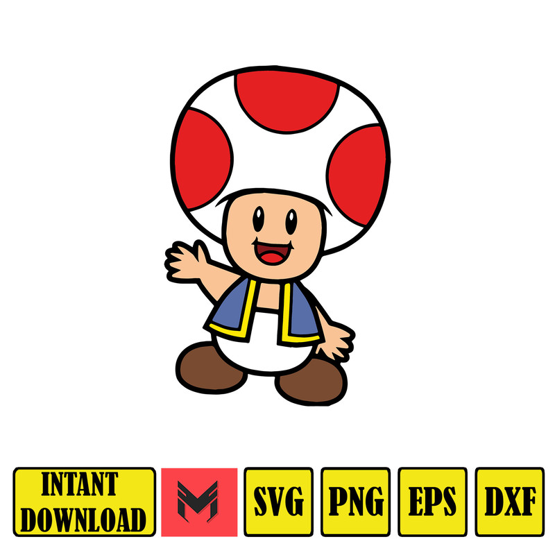 Super Mario Svg,mario svg files for cricut, mario family svg files,mario png,Layered svg,Digitalfiles (51).jpg