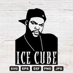 ice cube svg cutting files 4, rapper digital clip art, hip hop svg, files for cricut and silhouette