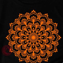 yoga mandala lotus flower clip art. namaste floral decorations