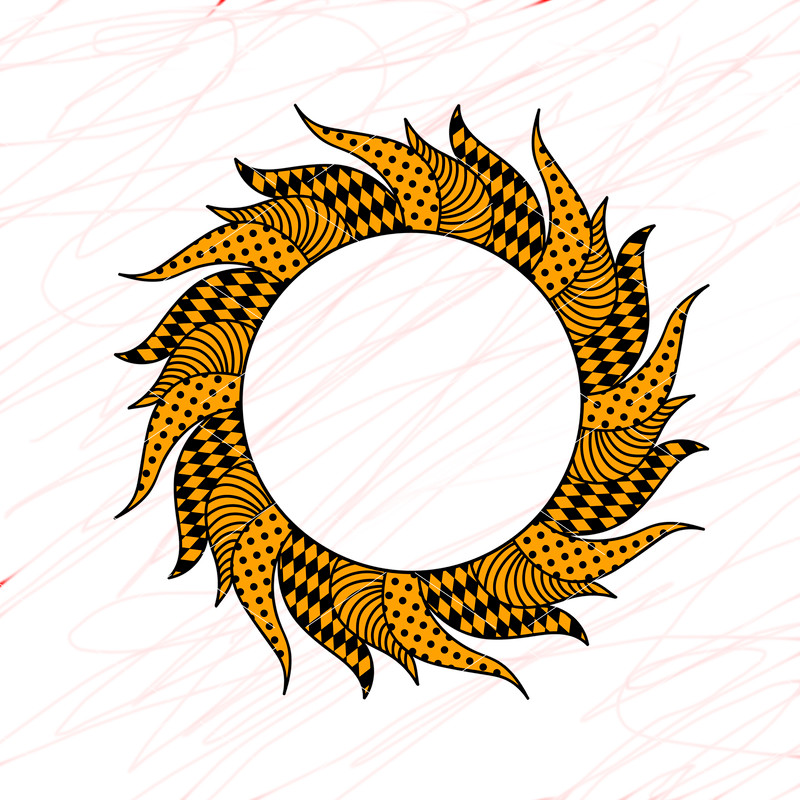 Mandala monogram D Black Yellow arts.jpg