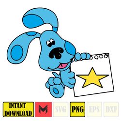instant download blue's clues cake topper, blue's clues party supplies (11)