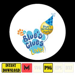 instant download blue's clues cake topper, blue's clues party supplies (6)
