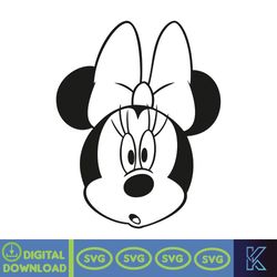 minnie mouse svg, minnie mouse birthday, princess svg, mickey mouse clubhouse, minnie head svg, tshirt svg (156)