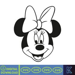 minnie mouse svg, minnie mouse birthday, princess svg, mickey mouse clubhouse, minnie head svg, tshirt svg (157)
