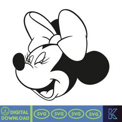minnie mouse svg, minnie mouse birthday, princess svg, mickey mouse clubhouse, minnie head svg, tshirt svg (158)