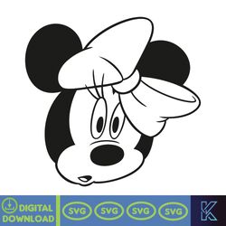 minnie mouse svg, minnie mouse birthday, princess svg, mickey mouse clubhouse, minnie head svg, tshirt svg (159)