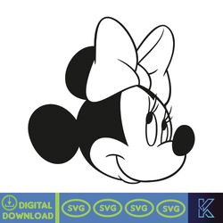 minnie mouse svg, minnie mouse birthday, princess svg, mickey mouse clubhouse, minnie head svg, tshirt svg (160)