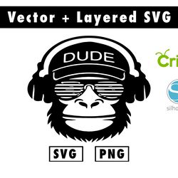 singe svg & png files for cricut machine , anime svg , manga svg , goku svg