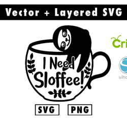 i need sloffee svg & png files for cricut machine , anime svg , manga svg , goku svg