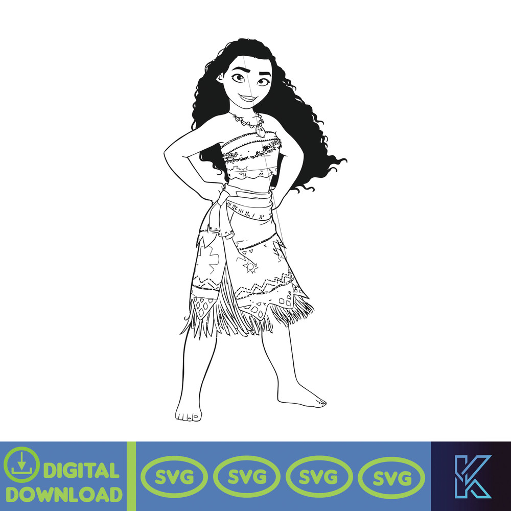 Moana Clipart svg png dxf Instant Digital Download, Moana SVG, Moana Cut File, Moana Cricut file, Pig svg, (24).jpg