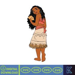 moana clipart svg png dxf instant digital download, moana svg, moana cut file, moana cricut file, pig svg, (3)