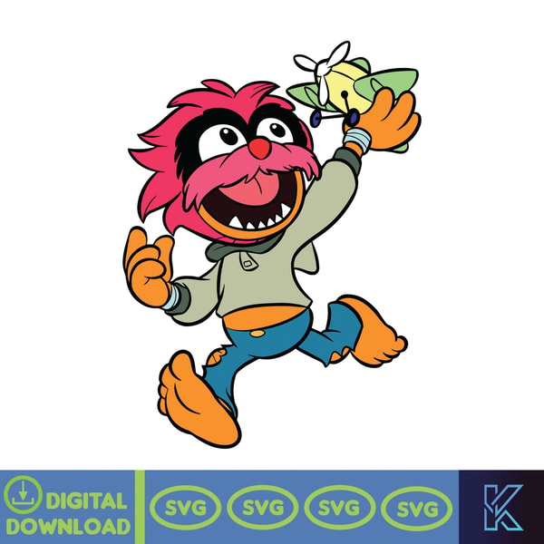 Muppet Vector Muppets SVG, Digital download, SVG, PNG, Design, Clipart, Cr | Inspire ...