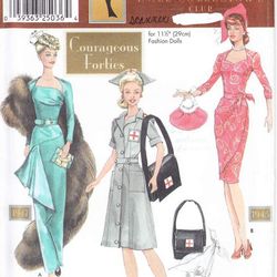 Simplicity 9773 Doll clothes pattern sewing for 11 1/2" Barbie doll pattern vintage of the 40s of the 20th century
