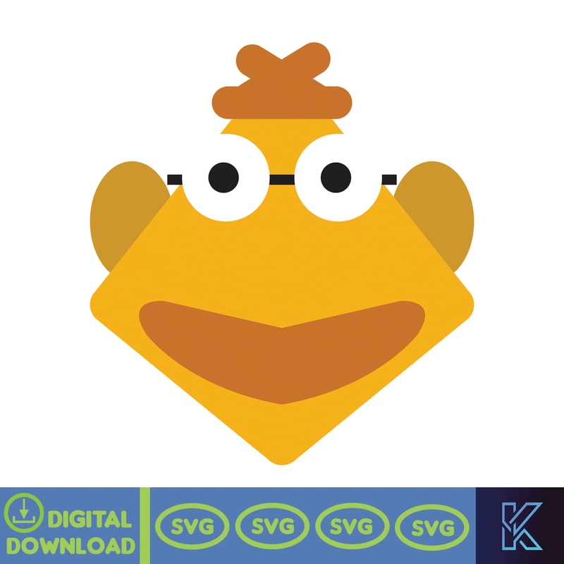 Muppet Vector Muppets SVG, Digital download, SVG, PNG, Design, Clipart, Cr | Inspire ...