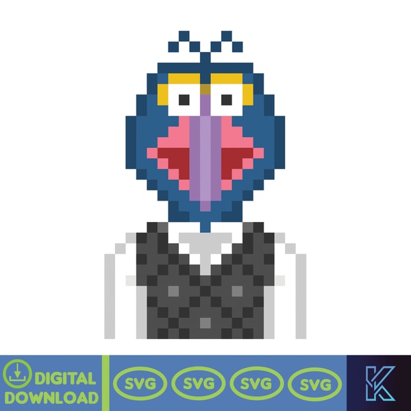 Muppet Vector Muppets SVG, Digital download, SVG, PNG, Design, Clipart, Cr | Inspire ...