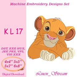 KL 17 Machine embroidery design in 8 formats and 4 sizes