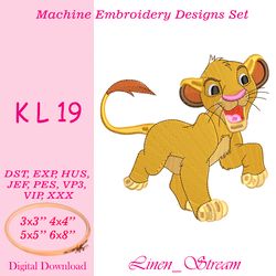 KL 19 Machine embroidery design in 8 formats and 4 sizes