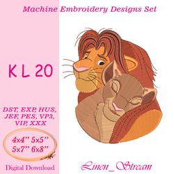 KL 20 Machine embroidery design in 8 formats and 4 sizes
