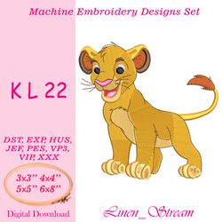 KL 22 Machine embroidery design in 8 formats and 4 sizes