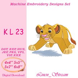 KL 23 Machine embroidery design in 8 formats and 4 sizes