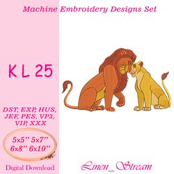KL 25 Machine embroidery design in 8 formats and 4 sizes