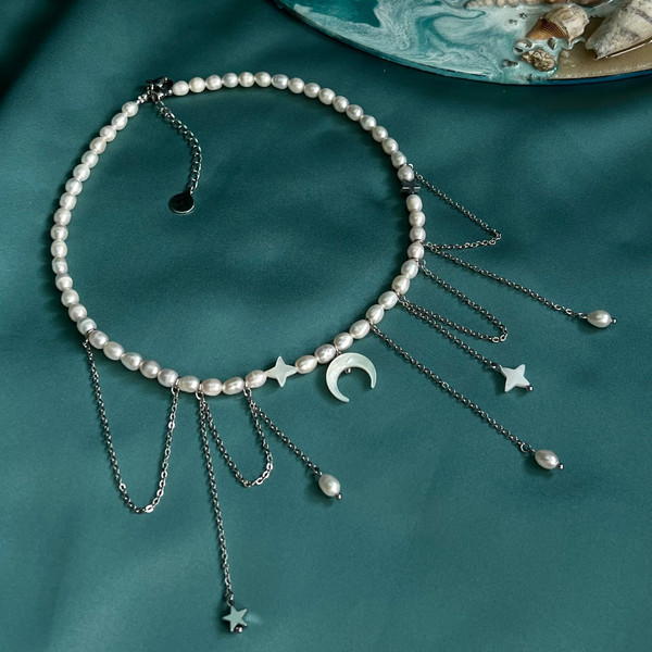 pearl pendants choker ANAMORE