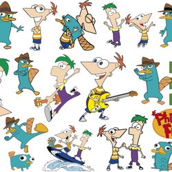 disney phineas and ferb svg, perry the platypus svg, phineas and ferb perry png