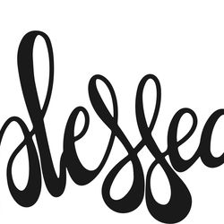 blessed svg, blessed word svg, blessed cut file, blessed word cut file digital download