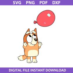 bingo birthday svg, bingo dog svg, bluey svg, cartoon svg, png dxf pdf digital file