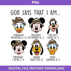 god says that i am png, disney friend png, disney characters png, disney png digital
