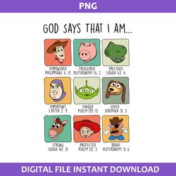 god says that i am png, toy story png, toy story characters png, disney moives png