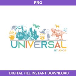 universal studios 2023 png, disneyland png, minion png, macgic kingdom png, hogwats png file