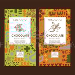 chocolate bright abstract pack templates in african style
