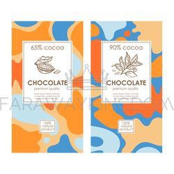 CHOCOLATE PACK Abstract Vintage Templates In Matisse Style