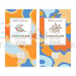 chocolate pack abstract vintage templates in matisse style
