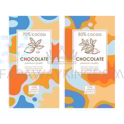 chocolate pack tags abstract vintage templates in matisse