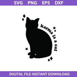 karma is a cat svg, midnights swift svg, midnights svg, png dxf eps digital file